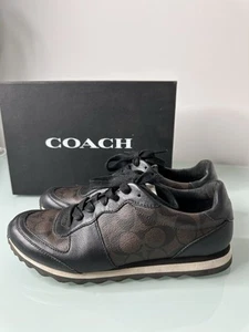 Coach Womens Signature C Low Top Sneakers FG 1001 Size 5B Excellent! - Picture 1 of 12
