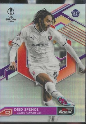 2022-23 Topps Finest UEFA Club Competitions Djed Spence #113 Rookie RC - Image 1 of 2