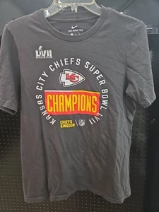 Nike Kansas City Chiefs Super Bowl LVII Champions Shirt Size XL 18/20 NFL  - Picture 1 of 7