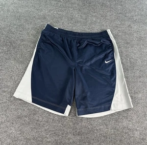 Nike Shorts Men XXL Blue Gray Mesh Basketball Dazzle Shiny Silky Smooth y2k - Picture 1 of 13