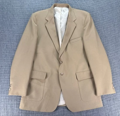 Экшн-костюм Levis куртка мужская 44L коричневый Dacron Sta-Prest без складок сделано в США - Изображение 1 из 4