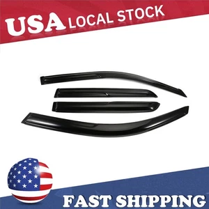 Rain Guards Fits Toyota 4Runner 2004-2009 Mugen Style 3D Wavy Tape-on JDM Pjjtxt - Picture 1 of 4