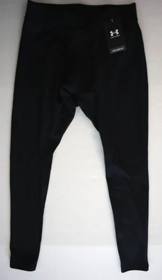 Under Armour 1343245 Men's Sz M Black ColdGear Base 4.0 Base Layer Tights $100 - Image 1 of 4