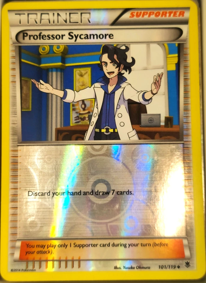 Pokemon Professor Sycamore #101 Trading Card Game CCG TCG Reverse Holo - Image 1 of 1