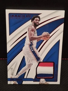 2023-24 IMMACULATE COLLECTION JOEL EMBIID PATCH SP /25 76ERS SIXERS GAME WORN - Picture 1 of 3