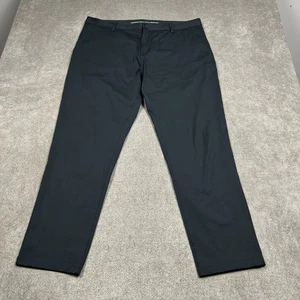 Rhone Commuter Pants Men 38x30 Slim Black Performance Stretch Chino Modern Tech - Picture 1 of 10