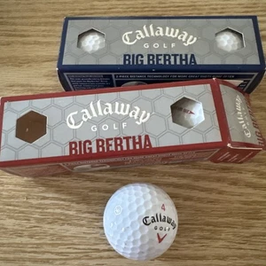 2 PACKS CALLAWAY GOLF BALLS 3 BIG BERTHA BLUE MORE SPIN/ 3 RED MORE DISTANCE - Picture 1 of 7