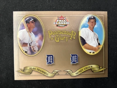 Fleer Postemporada Glory #7 2003 Lolich Trammell Detroit Tigers 446/1500 Foto 1 de 2
