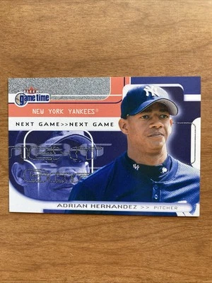 2001 Fleer Game Time - Next Game- Adrian Hernandez Serial # 1908 / 2000  Yankees - Image 1 of 2