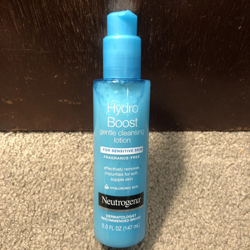 Neutrogena Gentle Cleanser Lotion Facial Care Hydro Boost Sensitive Skin 5 Oz