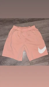 Nike Herren Größe Small Sweatshorts bequem pfirsichfarben weiß Nike Logo sportlich - Bild 1 von 9
