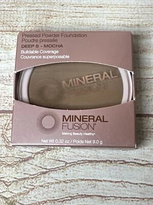 Mineral Fusion Pressed Powder Base Deep 6 Mocha 1 Compact Buildable .32 oz. - Image 1 of 4