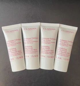 Lot 4 XClarins Exfoliating Body Scrub For Smooth Skin with Bamboo 1oz/30ml=120ml - Picture 1 of 4
