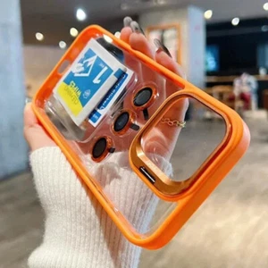 Funda de teléfono móvil de lujo con soporte de metal a prueba de golpes para iPhone 16 15 14 - Imagen 1 de 140