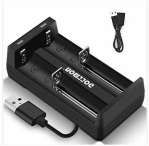 🔥Dottmon CB-2A USB Dual Slot Battery Charger 2 Slot 16340 16650 17650 17670🔥 - Picture 1 of 4