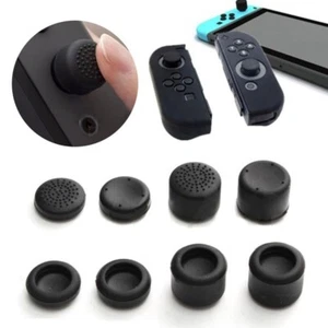 Nintendo Switch Joy Con Anti-Slip Silicone Thumb Stick Extend Grips Caps Blk x8 - Imagen 1 de 7