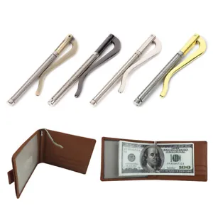 Metal Bifold Money Clip Bar Wallet Replace Parts Spring Clamp Cash Holder