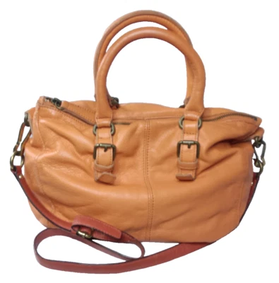 Liebeskind Berlin Bolso de Mano de Cuero Naranja Bolso de Hombro Cartera Minorista $275 Foto 1 de 4