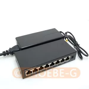 24V 72W 8 Ports 6 PoE Passive PoE Switch Injector for UBNT AP UAP AC LITE LR - Picture 1 of 4