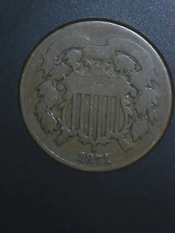 1871 2 Cent Coin. Good 4 Condition Cover