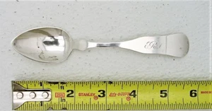 American Coin Silver Teaspoon marked Palmer & Bachelders c1850 - Picture 1 of 6