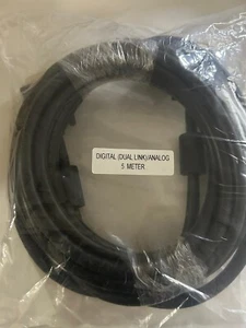 Lot Of 2 C2G DVI-I M/M Dual Link Digital/Analog Video Cable 16.4 ft (5m) New - Picture 1 of 2