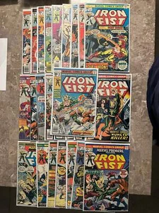 Iron Fist #1-15 Juego Completo + Estreno 16-25 (1977 Marvel) - 1er Diente de Sable - Imagen 1 de 24