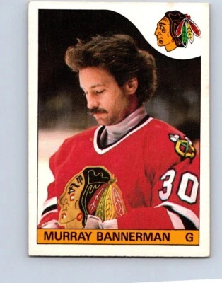 VINTAGE HOCKEY CARD O-PEE-CHEE 1985 CHICAGO BLACK HAWK MURRAY BANNERMAN NO1      - Image 1 of 2