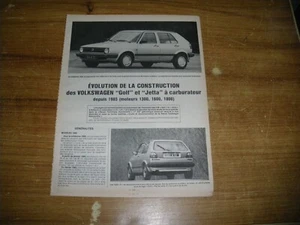 REVUE TECHNIQUE évolution des VOLKSWAGEN GOLF et JETTA depuis 85 1,3 - 1,6 - 1,8 - Imagen 1 de 1