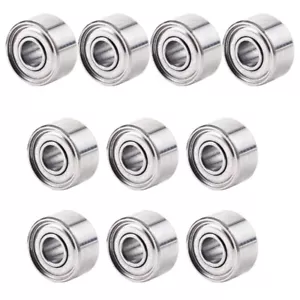 693ZZ Deep-Grooves Ball Bearings 3mmX8mmX4mm Double Shielded Carbon Steel 10pcs - Foto 1 di 8