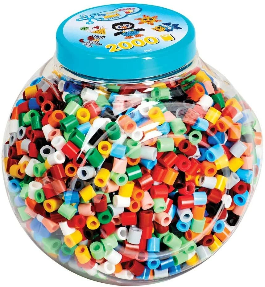 HAMA 8589 - MAXI BÜGELPERLEN - 2000 PERLEN - 10mm - FARBEN MIX BUNT # NEU OVP - Bild 1 von 1