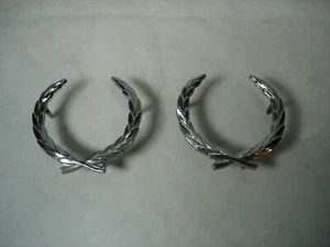 1980-1989 CADILLAC FLEETWOOD BROUGHAM CROMO PANEL VELA CORONA CONJUNTO EMBLEMA - Imagen 1 de 6