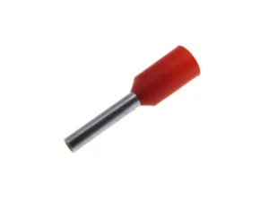 Reihenklemme isolierte Aderendhülsen Steckverbinder - rot - 24AWG - 100er Pack - Bild 1 von 1