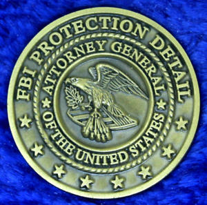 FBI Protection Detail Attorney General of United States Challenge Coin PT-10