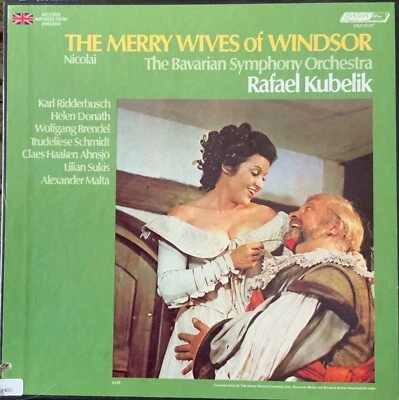 NICOLAI-MERRY WIVES OF WINDSOR-KUBELIK-LONDON REC 3-VINYL BOX SET-IMPORT-PROMO - Image 1 of 3