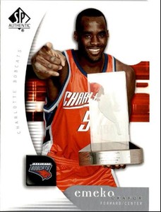 2005-06 SP Authentic Emeka Okafor D Charlotte Bobcats #8