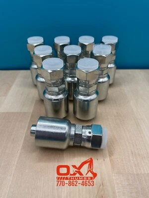OX 10 Parker Style 10643-8-8 Hydraulic Hose Crimp Fittings 1/2” Hose X 1/2” JIC