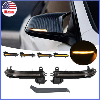 Сигнальный фонарь поворота бокового зеркала подходит для BMW 3 серии F30 F31 F35 F80 E84 11-19 дымчатый - Изображение 1 из 4