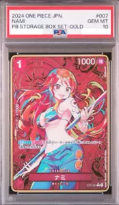 PSA10 One Piece Card Nami ST01-007 Caja de almacenamiento paralelo dorado japonés - Imagen 1 de 2