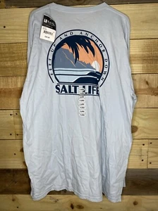 Salt Life Blue Long Sleeve Graphic T Shirt SLM10682 Mens SZ XL NWT - Picture 1 of 7
