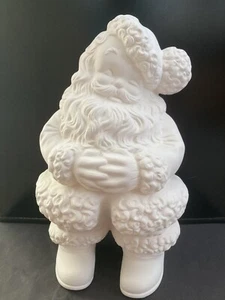 A-686 Mr. Winking Santa Claus 14 Tall Christmas Ceramic Bisque Ready to  Paint - Picture 1 of 4