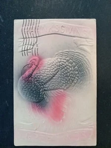 AK Erntedankgrüße bunt geprägter Großbrief Airbrush 1908 - Bild 1 von 2