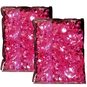 475Pcs/3lb 1" Rose Pink Faux Crystal Decor Table Centerpiece Accent Vase Filler - Picture 1 of 5