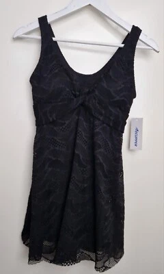 Mujer Negro Encaje Falda Vestido de Natación Talla S Tankini Traje de Baño Foto 1 de 4