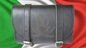 Borsa moto rettangolare Barilotto Harley Davidson skull teschio Biker dragstar - Picture 1 of 1