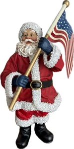Vintage 2001 Christmas Possible Dreams Clothique Weihnachtsmann Figur God Bless America - Bild 1 von 8