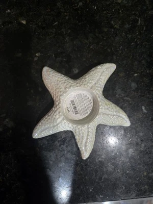 Ирридисцентный держатель для морской звезды Pier One высота 1 1/2 дюйма 5 1/2 дюйма с керамикой - Изображение 1 из 3