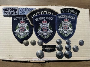 Australian Victoria Police Force Patches , Buttons And Titles - Picture 1 of 4