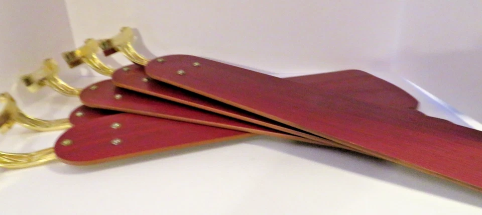 Ceiling Fan Blades Reversable Replacement Wood Grain Used Set of 5 Blades - Image 1 of 4