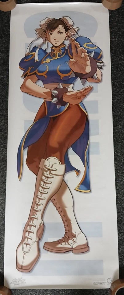 STREET FIGHTER CHUN LI DOOR ARCADE POSTER PROMO CAPCOM PLAYSTATION - Image 1 of 1